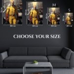 Yellow-Suited City Hero metal wall art print, view 6