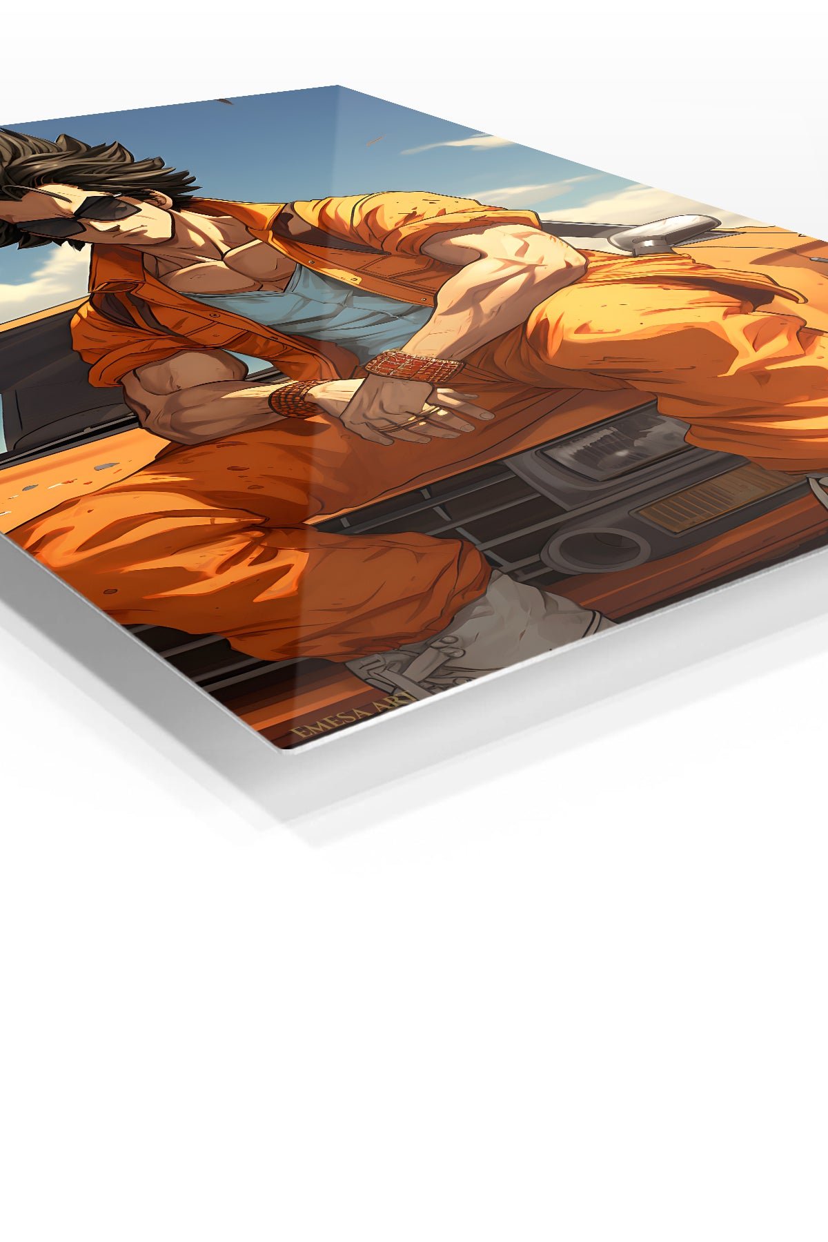 Sunlit Streetwear Adventurer metal wall art print, view 2