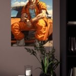 Sunlit Streetwear Adventurer metal wall art print, view 4