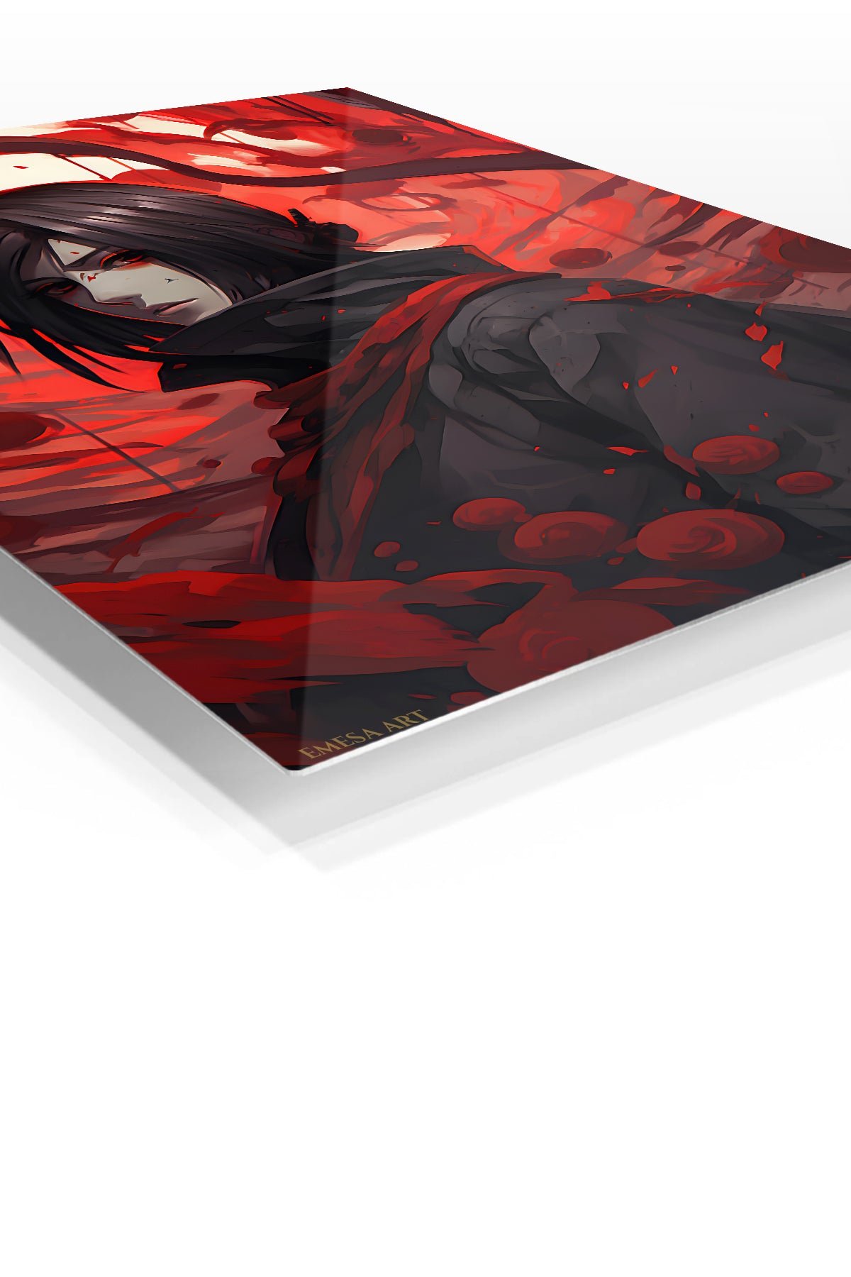 Crimson Petal Shadow Warrior metal wall art print, view 2
