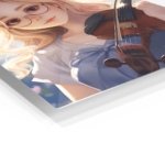 Springtime Violinist metal wall art print, view 2