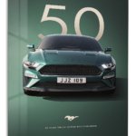 Green Mustang 50th Anniversary metal wall art print