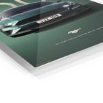 Green Mustang 50th Anniversary metal wall art print, view 2