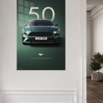 Green Mustang 50th Anniversary metal wall art print, view 5