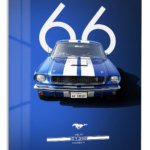 1966 Blue Shelby GT350 metal wall art print