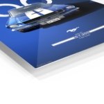 1966 Blue Shelby GT350 metal wall art print, view 2