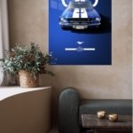 1966 Blue Shelby GT350 metal wall art print, view 5