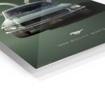1968 Green Mustang Front View metal wall art print, view 2