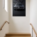1969 Black Dodge Charger R/T metal wall art print, view 5