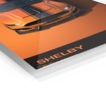 2020 Orange Shelby Super Snake metal wall art print, view 2