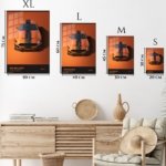 2020 Orange Shelby Super Snake metal wall art print, view 6