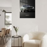 1968 Green Ford Mustang Bullitt metal wall art print, view 5