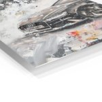 Silver Performance Car Abstract metal wall art print, view 2