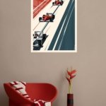 Open-Wheel Racing Grid metal wall art print, view 5