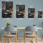 Rainy City Luxury Sedan metal wall art print, view 6