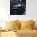 Midnight City Sports Sedan metal wall art print, view 5