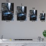 Midnight City Sports Sedan metal wall art print, view 6