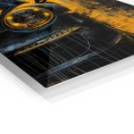 Midnight Coupe in Amber metal wall art print, view 2