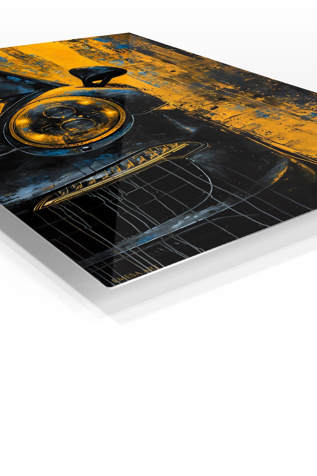 Midnight Coupe in Amber metal wall art print, view 2