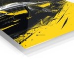 Yellow Street Racer metal wall art print, view 2