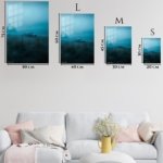 Vintage Car in Blue Mist metal wall art print, view 6