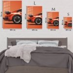Red Sports Car Rear Detail metal wall art print, view 6