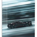 Midnight Velocity Coupe metal wall art print