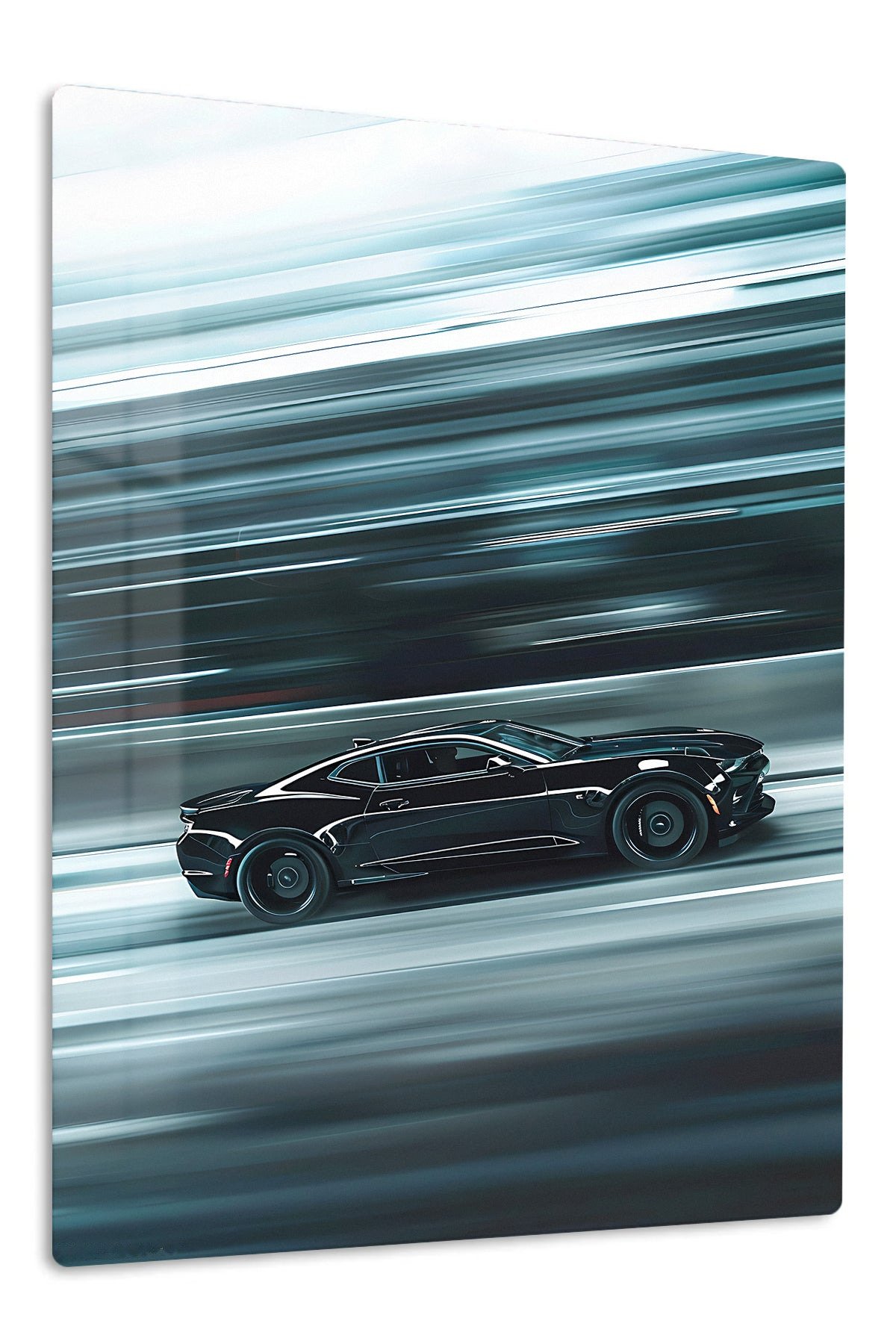 Midnight Velocity Coupe metal wall art print