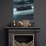 Midnight Velocity Coupe metal wall art print, view 4