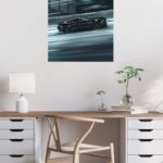 Midnight Velocity Coupe metal wall art print, view 5