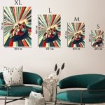 Red Number 5 Racing Car metal wall art print, view 6