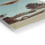 Roadside Flying Saucer metal wall art print, view 2