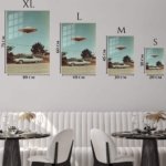 Roadside Flying Saucer metal wall art print, view 6