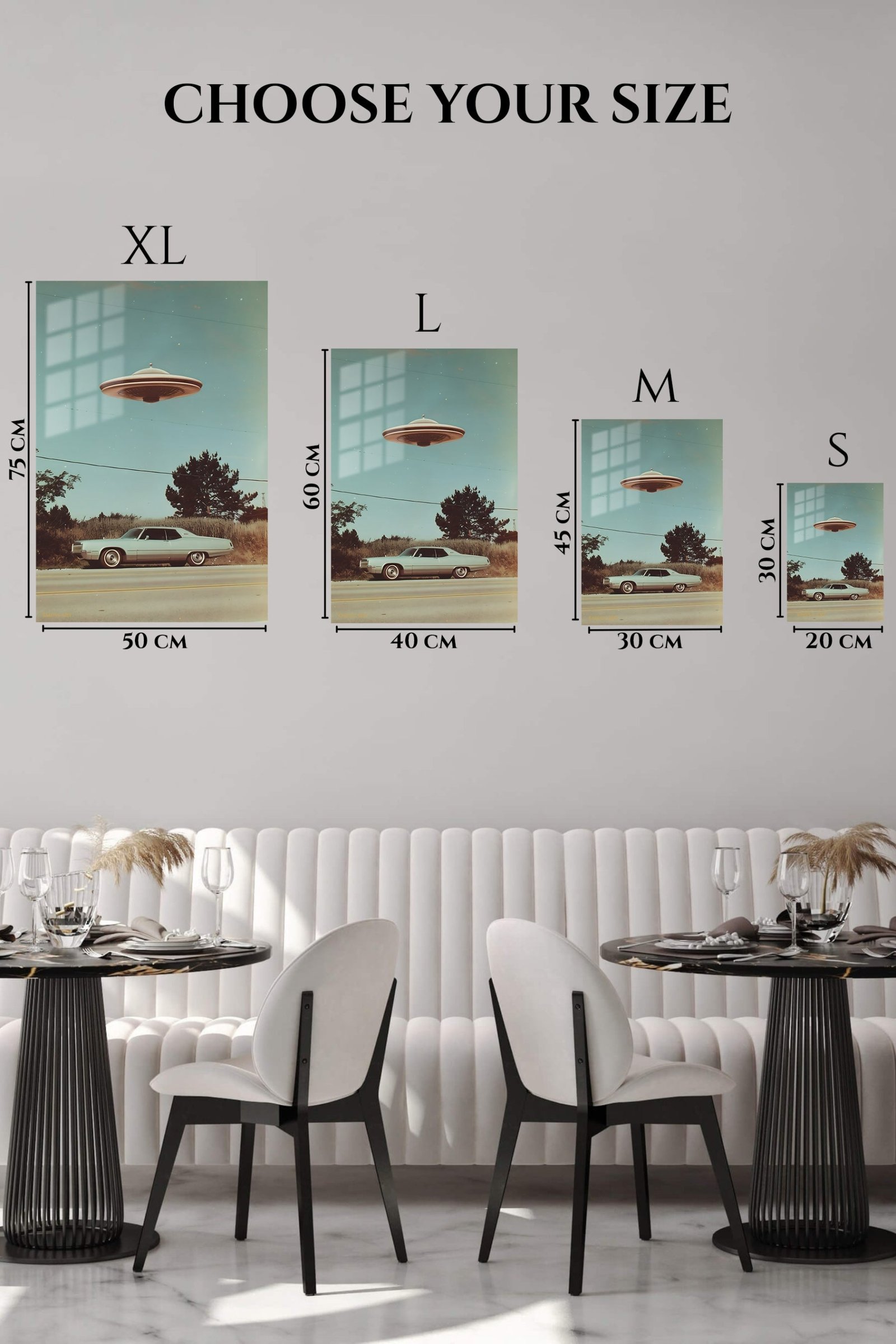 Roadside Flying Saucer metal wall art print, view 6