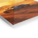 Desert Sunset Sports Coupe metal wall art print, view 2