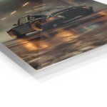 Midnight Workshop Sports Coupe metal wall art print, view 2