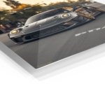 Twilight Street Sports Coupe metal wall art print, view 2