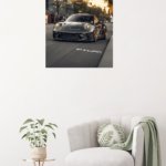 Twilight Street Sports Coupe metal wall art print, view 5