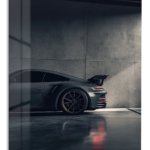 Shadowed Sports Coupe metal wall art print