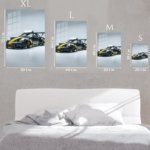 Black and Yellow Track Car metal wall art print, view 6