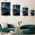 Classic Coupe in Neon City Rain metal wall art print, view 6