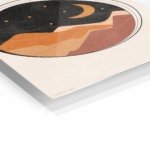 Crescent Moon Desert Layers metal wall art print, view 2