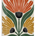 Three Bloom Botanical metal wall art print