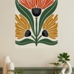 Three Bloom Botanical metal wall art print, view 4