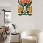 Three Bloom Botanical metal wall art print, view 5