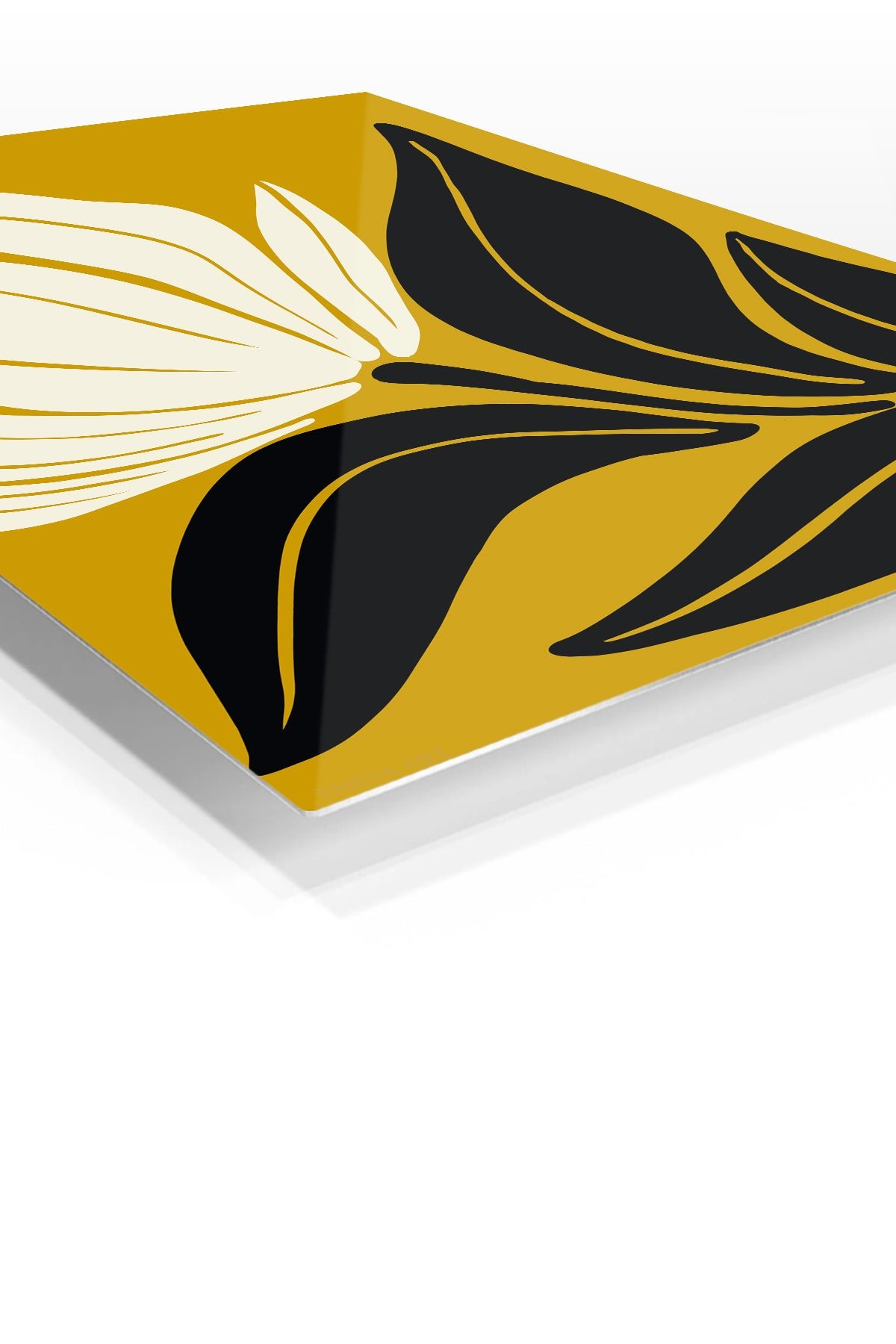 Midnight Botanical Silhouette metal wall art print, view 2