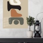 Earth Tone Balance metal wall art print, view 4