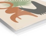 Palm and Abstract Forms metal wall art print, view 2