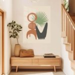 Palm and Abstract Forms metal wall art print, view 5
