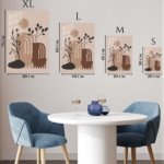 Earthy Botanical Archways metal wall art print, view 6